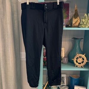 Alleson Athletic Softball Athletic Ladies Black Pants Large